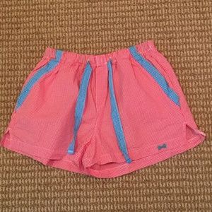 Fraternity Collection Gingham Drawstring Shorts S